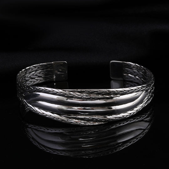 925 Silber Armreif ca. 19 cm ca. 26,77g