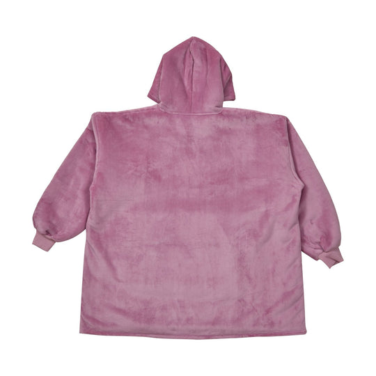 Zweilagiger Kapuzenpullover, bequemes Sherpa und Flanell, burgundy