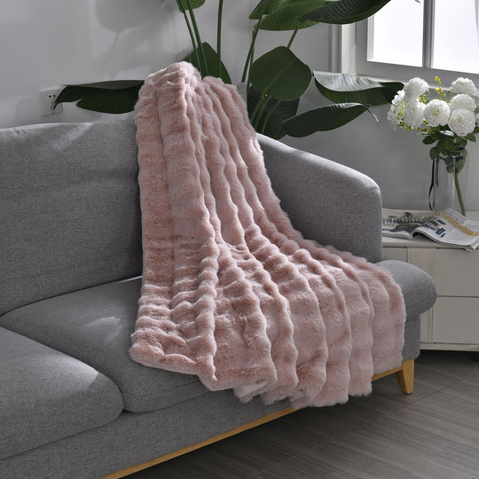 Exklusive Luxus-Edition - Wolkenweich, Doppellagige Premium-Decke, 150x200cm, Beige