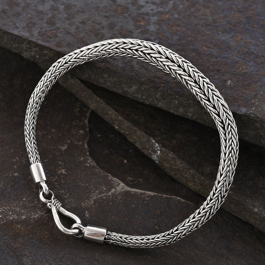 Royal Bali Kollektion - 925 Silber, Tulang Naga Armband ca. 19 cm ca. 18,62g