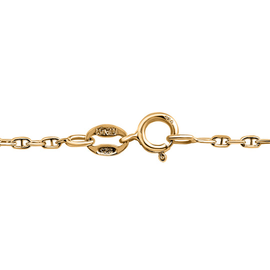 Mariner Kette, 925 Silber vergoldet, ca. 50 cm ca. 2,19g