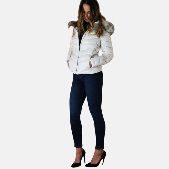 19V69 by Alessandro Versace: Winterjacke mit Kapuze, Schwarz, XXL
