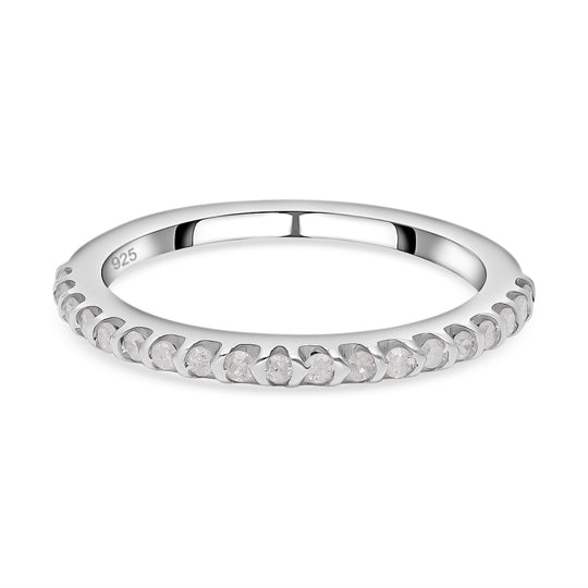 Weißer Diamant Ring, 925 Silber platiniert, (Größe 20.00) ca. 0.25 ct