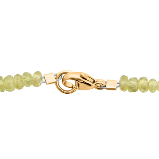 AAAA Sphen Halskette ca. 45 cm 750 Gold ca. 60,00 ct.