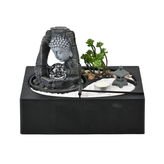 Home Decor Kunstvoller Handgeformter Wasserbrunnen, 29x21x22cm, Buddha