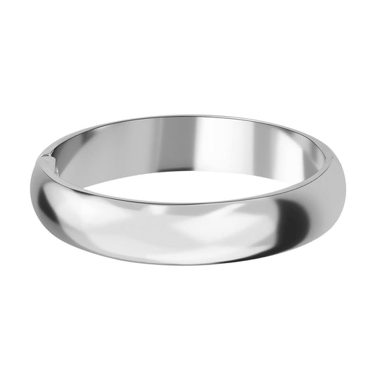 Silberfarbener Armreif, 18,5cm - 65 Gramm