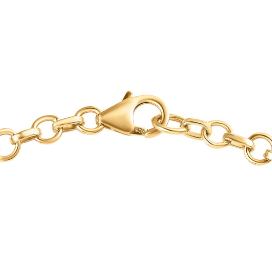 Mehrfarbiges-Turmalin Armband, ca. 20 cm, 925 Silber vergoldet, ca. 1.88 ct