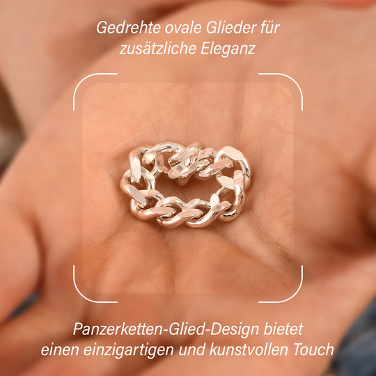 925 Silber Ring, (Größe 21.00) ca. 7,53g