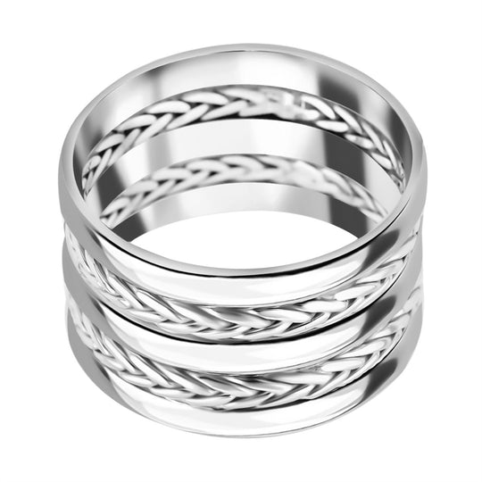 925 Silber Ring (Größe 18.00) ca. 8,46g