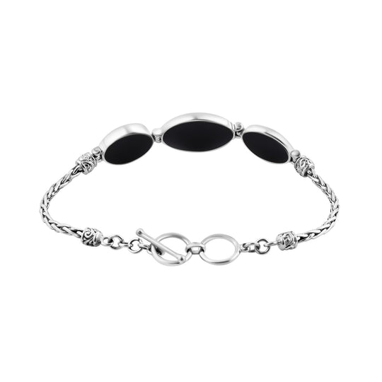 Royal Bali - Perlmutt Armband ca. 19 cm 925 Silber