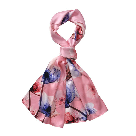 LA MAREY 100% Mulberry silk scarfMaterial:100% Mulberry silk size: 55cmx170cmWeight : 50gColor: red