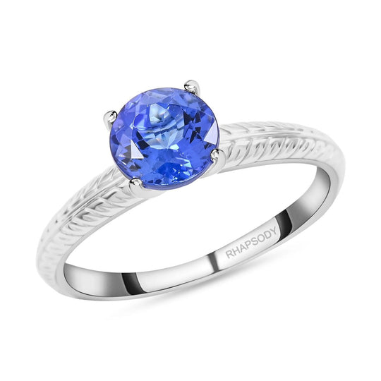 Rhapsody AAAA Tansanit AGI zertifiziert Ring 950 Platin (Größe 18.00) ca. 1.50 ct