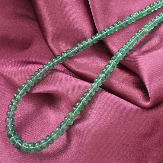 Rhapsody AAAA Smaragd Halskette, AGI zertifiziert und geprüft, ca. 45 cm 950 Platin ca. 70,00 ct.