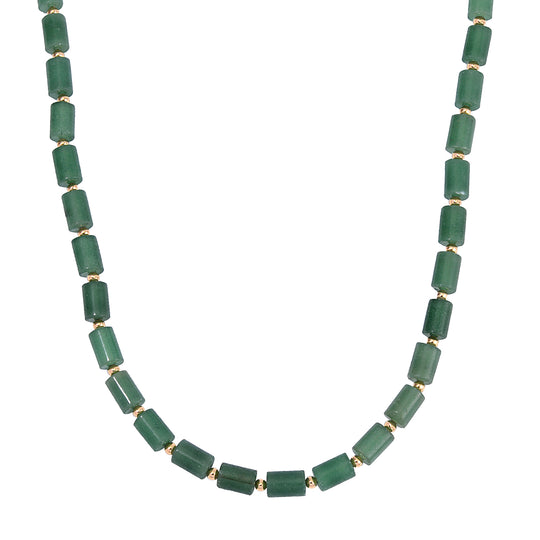 Gelbes Tigerauge Halskette ca. 45 cm Legierung Standard gelb vergoldet ca. 204,15 ct.