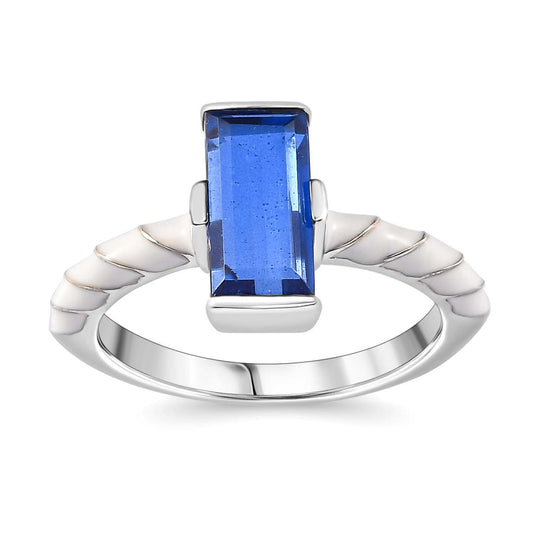 Ceylon Farbe Quarz Ring 925 Silber rhodiniert (Größe 18.00) ca. 1,81 ct