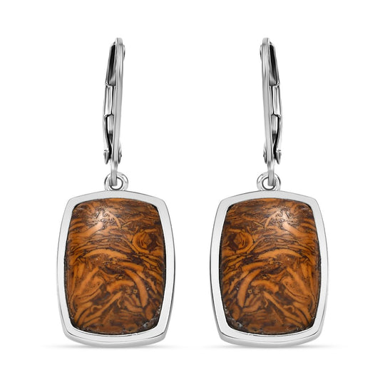 Lila Türkis Ohrringe Edelstahl ca. 11.49 ct