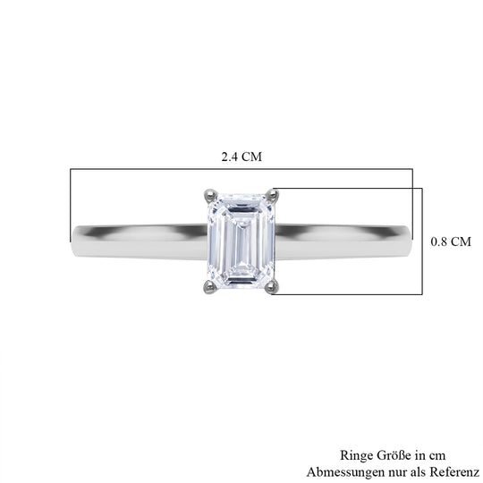 LUXURIANT DIAMOND - Signature Collection IGI zertifiziert Lab Grown Diamant VS-EF Ring, 950 Platin (Größe 20.00) ca. 1.00 ct