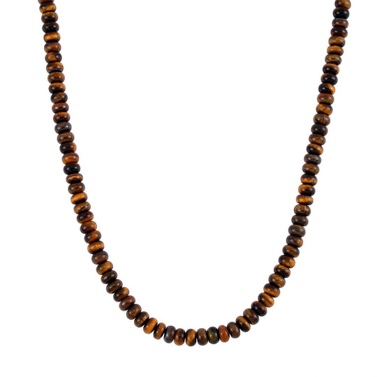 Imperial Jaspis Halskette, 45+5cm, Edelstahl - 200 ct.