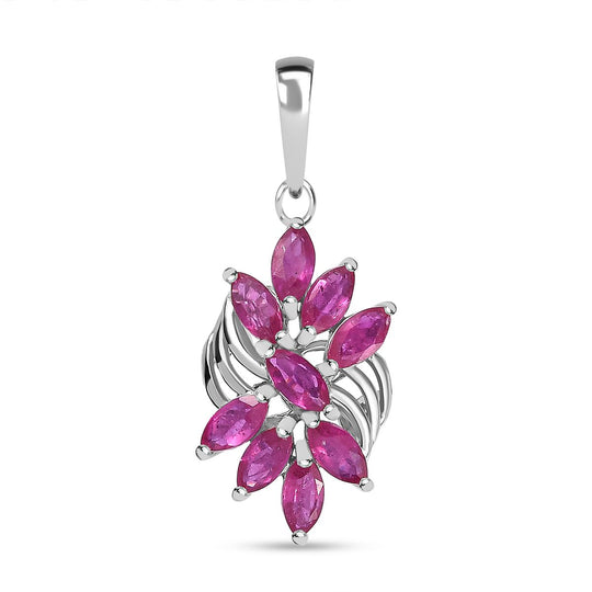 Tansanit Anhänger 925 Silber rhodiniert ca. 1.18 ct