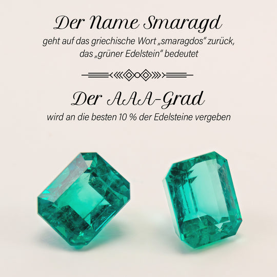 AAA Smaragd, Moissanit Ring 375 Gold (Größe 18.00) ca. 1,54 ct