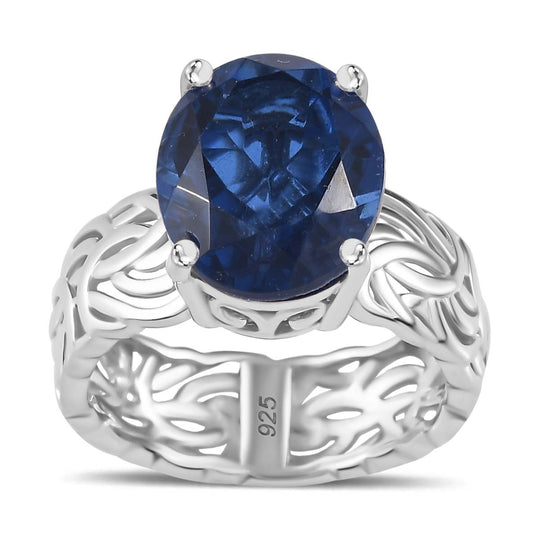Ceylon Farbe Quarz Ring 925 Silber rhodiniert (Größe 18.00) ca. 5.25 ct