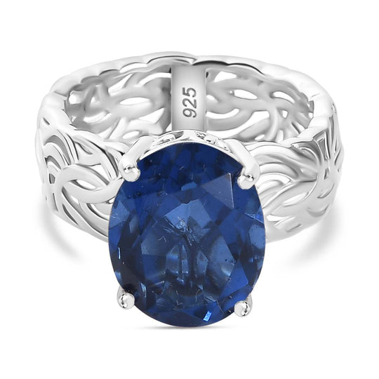 Ceylon Farbe Quarz Ring 925 Silber rhodiniert (Größe 18.00) ca. 5.25 ct