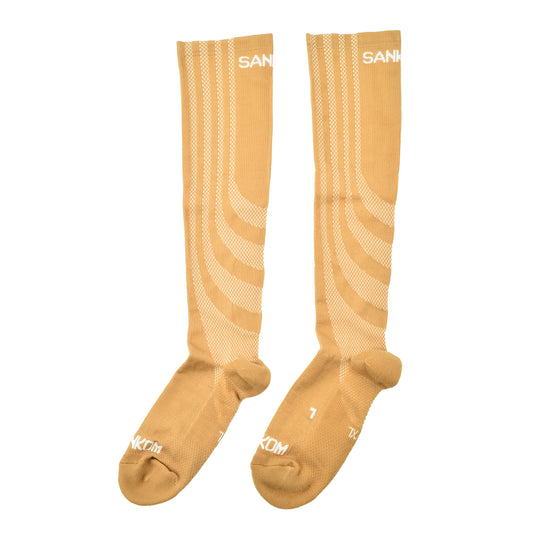 SANKOM Kompressionsstrümpfe, L-XL, Beige, Größe 42-46