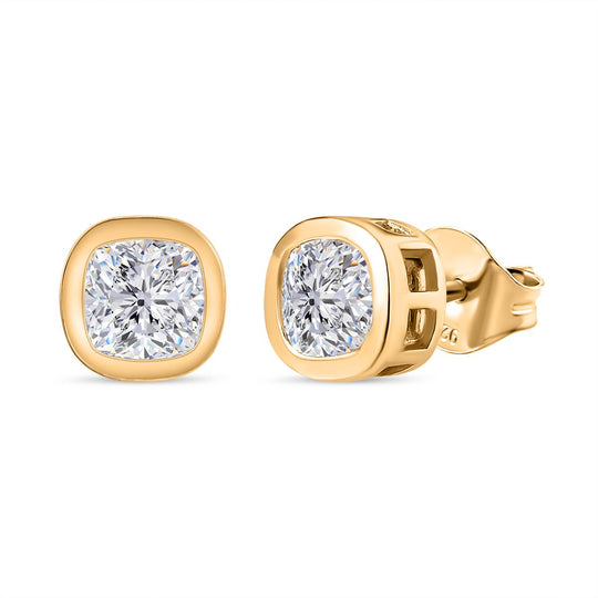 Moissanit Ohrringe 925 Silber rhodiniert ca. 1,18 ct.
