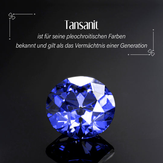 Premium Tansanit, Weißer Diamant Ring 375 Gold (Größe 19.00) ca. 2.31 ct