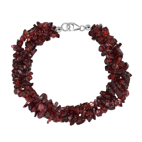 Rosa Morganit Armband ca. 19 cm 925 Silber rhodiniert ca. 105.00 ct