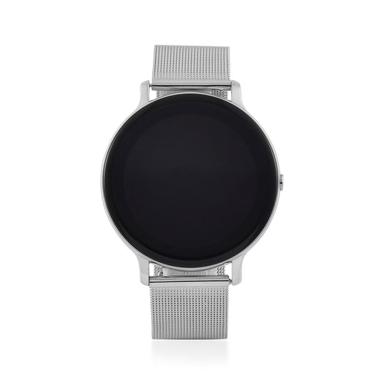 Eleganz Mesh HiWatch Plus, Silber und Gold, Smartwatch mit Dual-Modus Bluetooth, 1,28 IPS Display und Wassergeschütztes Design