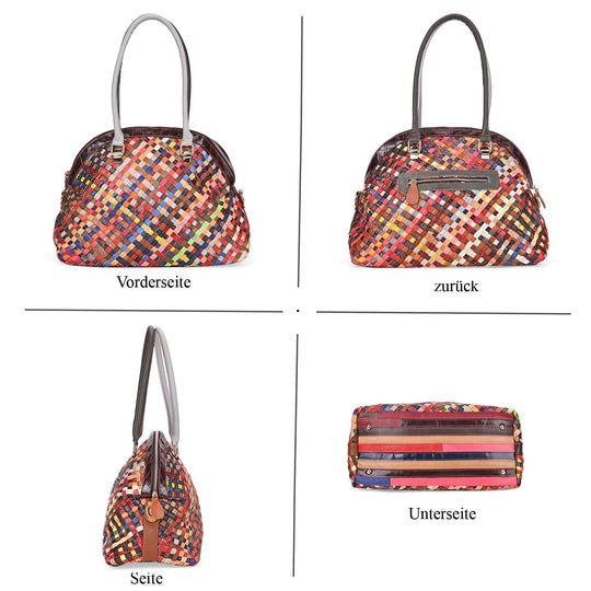 Chaos by Elsie - Multicolor Leder Tasche mit RFID-Schutz, Größe: 37x18,5x30cm