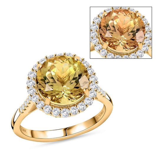 LUXORO AAA Turkizit, Weißer Diamant AGI zertifiziert Ring 585 Gold (Größe 19.00) ca. 5.25 ct