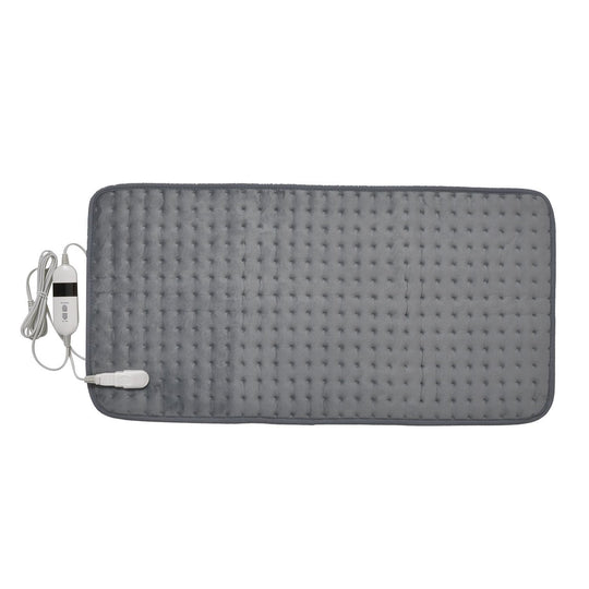 Elektrisches Wärme-Decke- Für Entspannung und Schmerzlinderung, 3 Heizstufen, hypoallergen, waschbar, 2-Stunden-Timer, 2m Kabel, Grau, 84 x 40 cm