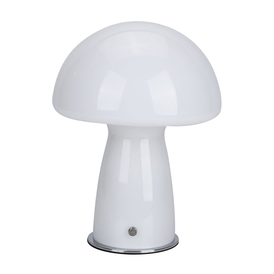 Minimalistische Glas-Pilzlampen mit Touch-Steuerung, Größe 22x28cm, Orange