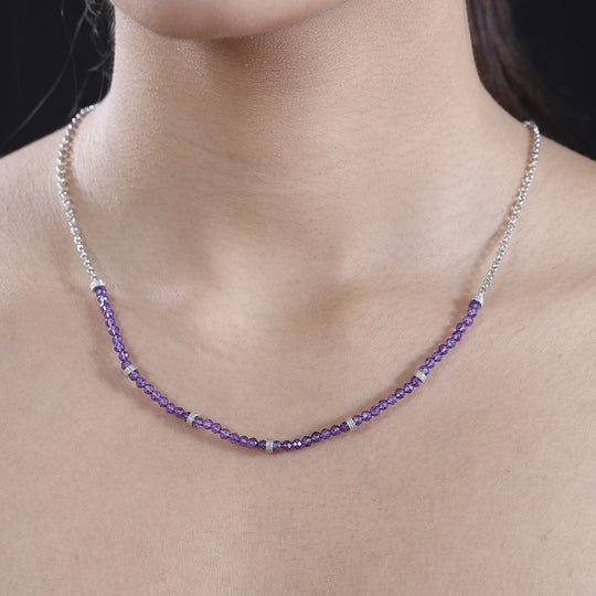 Apatit, Citrin Halskette ca. 45 cm + 5cm Extender, Nickelfreies Messing ca. 19.98 Carat