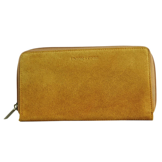 CLOSE OUT - UNION CODE: Brieftasche mit Krokoprägung und RFID schutz, 19x12 cm, Braun
