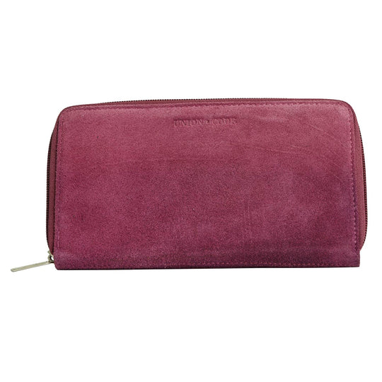 CLOSE OUT - UNION CODE: Brieftasche mit Krokoprägung und RFID schutz, 19x12 cm, Braun