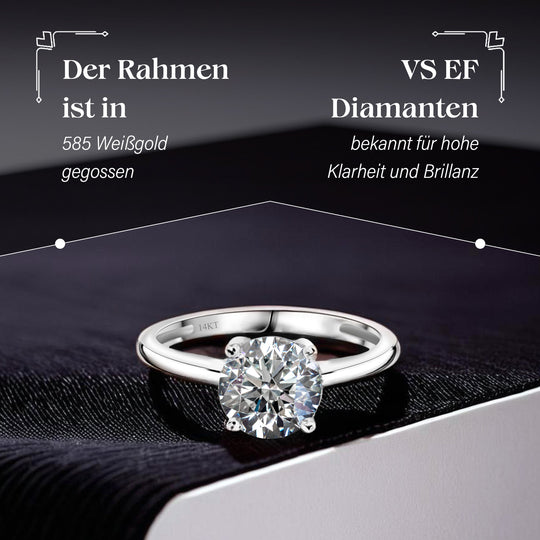 LUXURIANT DIAMOND - Lab Grown Diamant VS Ring 585 Gold (Größe 18.00) ca. 1.00 ct