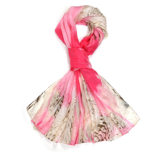 LA MAREY - 100% Maulbeeren-Seidenschal, Chiffon, 110x180 cm, Türkis