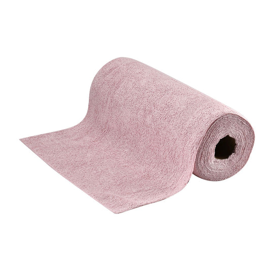 Wiederverwendbare Abreiß-Mikrofaser-Handtuchrolle - 30x30cm, 30 Tücher/Rolle, 180gsm, Rosa