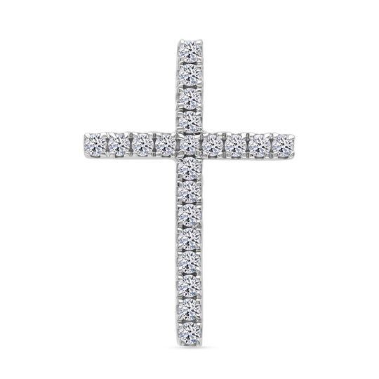 LUXURIANT DIAMOND - Lab Grown Diamant SI-GH Anhänger 925 Silber Gelbgold Vermeil ca. 0.50 ct