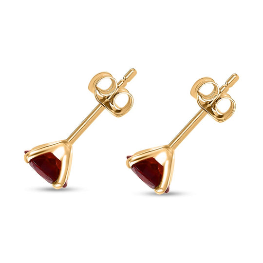 AAA Roter Granat Ohrringe 417 Gold ca. 1,60 ct.