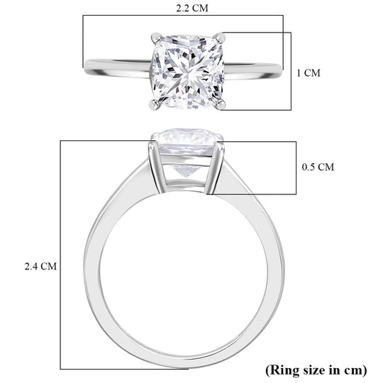 LUXURIANT DIAMOND - Lab Grown Diamant VS-GH SGL zertifiziert Ring 950 Platin (Größe 17.00) ca. 2.00 ct