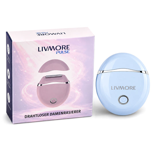 LIVMORE - 2 in 1 Shaver mit Edelstahl Klinge, Aufladbar, 500 mah, Grün