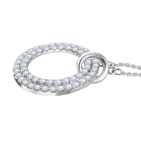 LUXURIANT DIAMOND - Lab Grown Diamant SI-GH Halskette ca. 43+5 cm 925 Silber ca. 1.00 ct