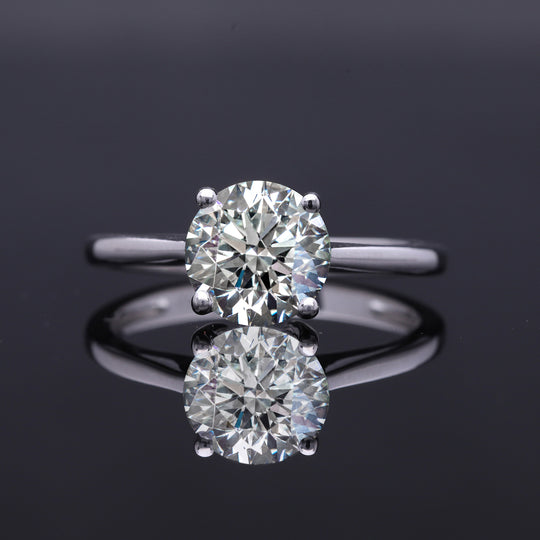 LUXURIANT DIAMOND - Lab Grown Diamant VS-EF SGL zertifiziert Ring 585 Gold (Größe 17.00) ca. 3.00 ct