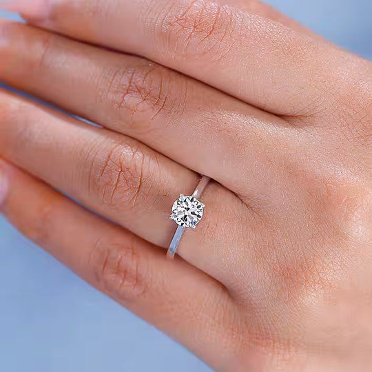 LUXURIANT DIAMOND - Lab Grown Diamant VS-EF SGL zertifiziert Ring 585 Gold (Größe 17.00) ca. 3.00 ct