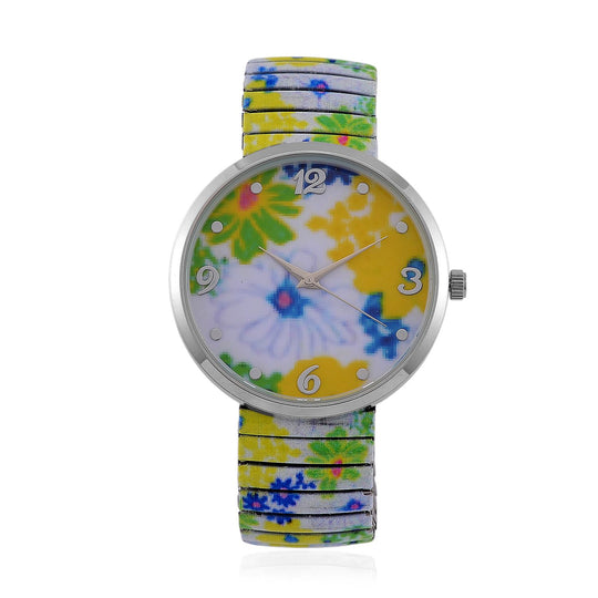 STRADA Armbanduhr - Flamingo-Zifferblatt, Japanisches Uhrwerk, Stahlgehäuse, elastisches Edelstahlarmband, wasserresistent