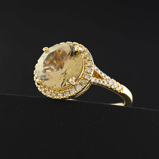 LUXORO AAA Turkizit, Weißer Diamant AGI zertifiziert Ring 585 Gold (Größe 19.00) ca. 5.00 ct